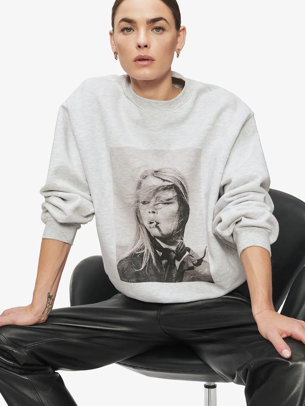Annie Bing Colab Crewneck Medium